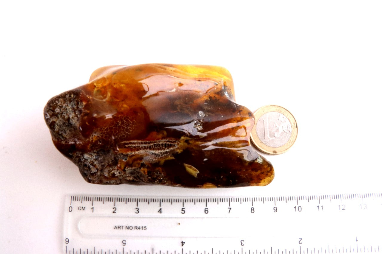 Unique Baltic Amber Stone | Natural Fossilised Amber  Resin Gem ~40 Million Years Old