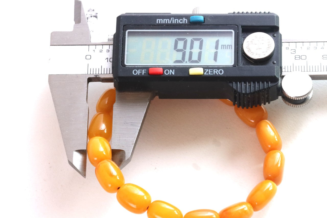Grade AAA Quality Beeswax Amber Olive Bracelet