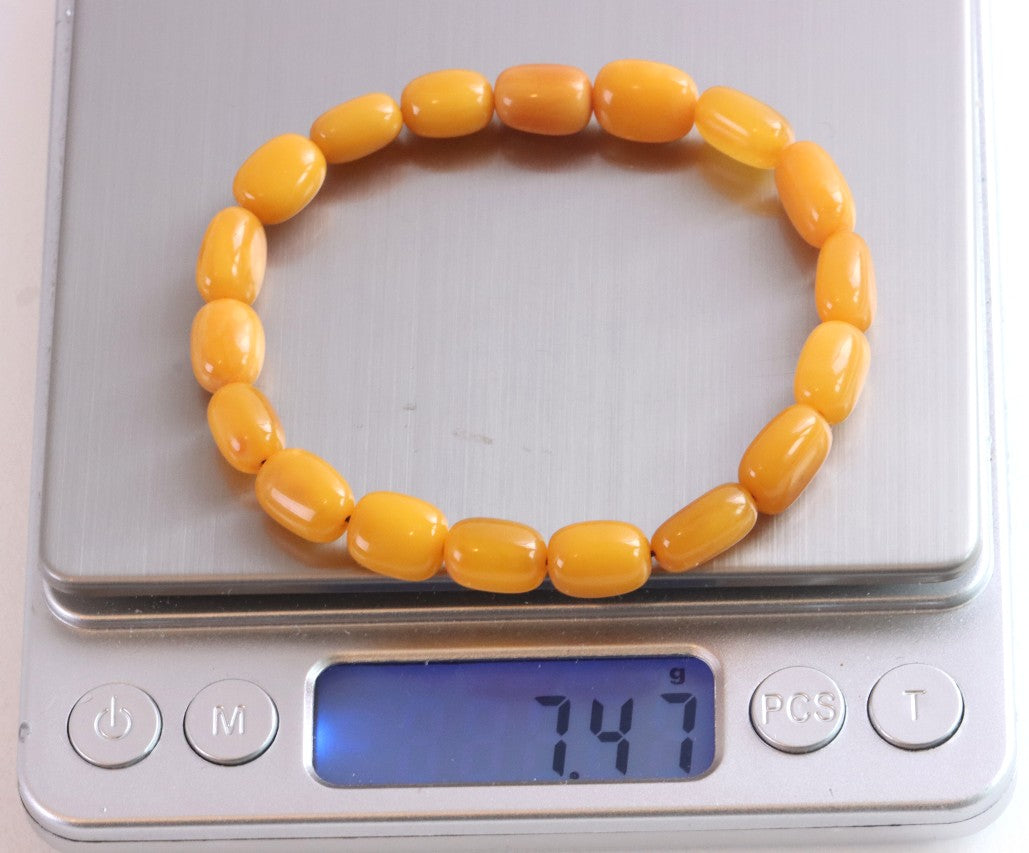 Beeswax Amber Bracelet