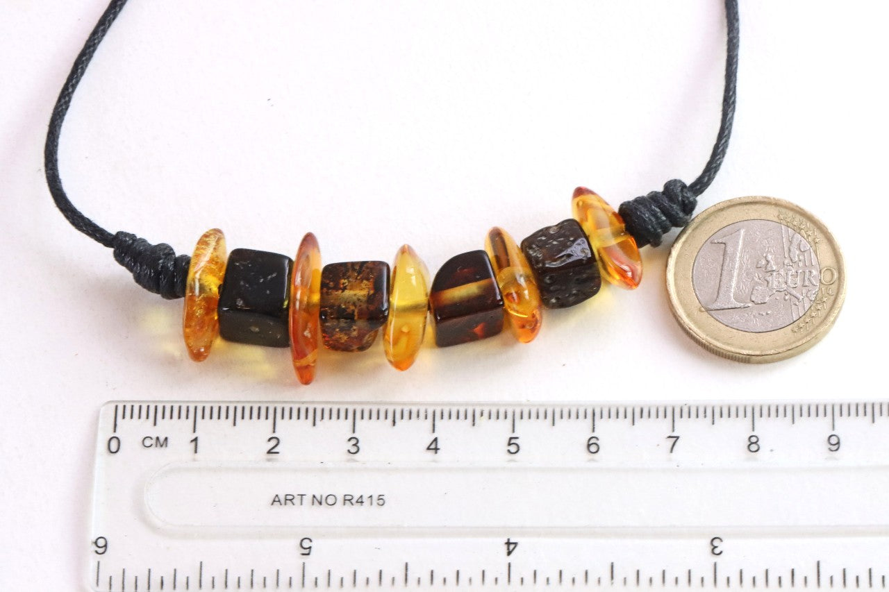 Amber Amulet Pendant Necklace