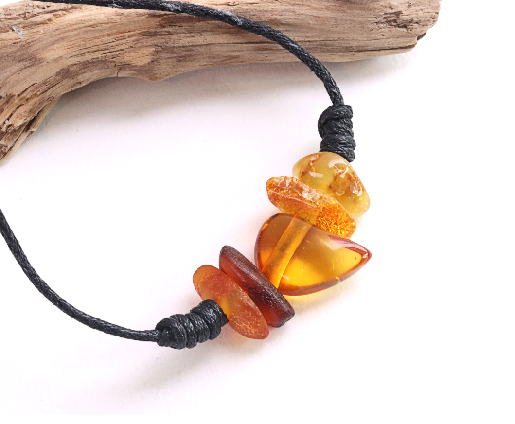 Pendant Charm - Natural  Baltic Amber Amulet