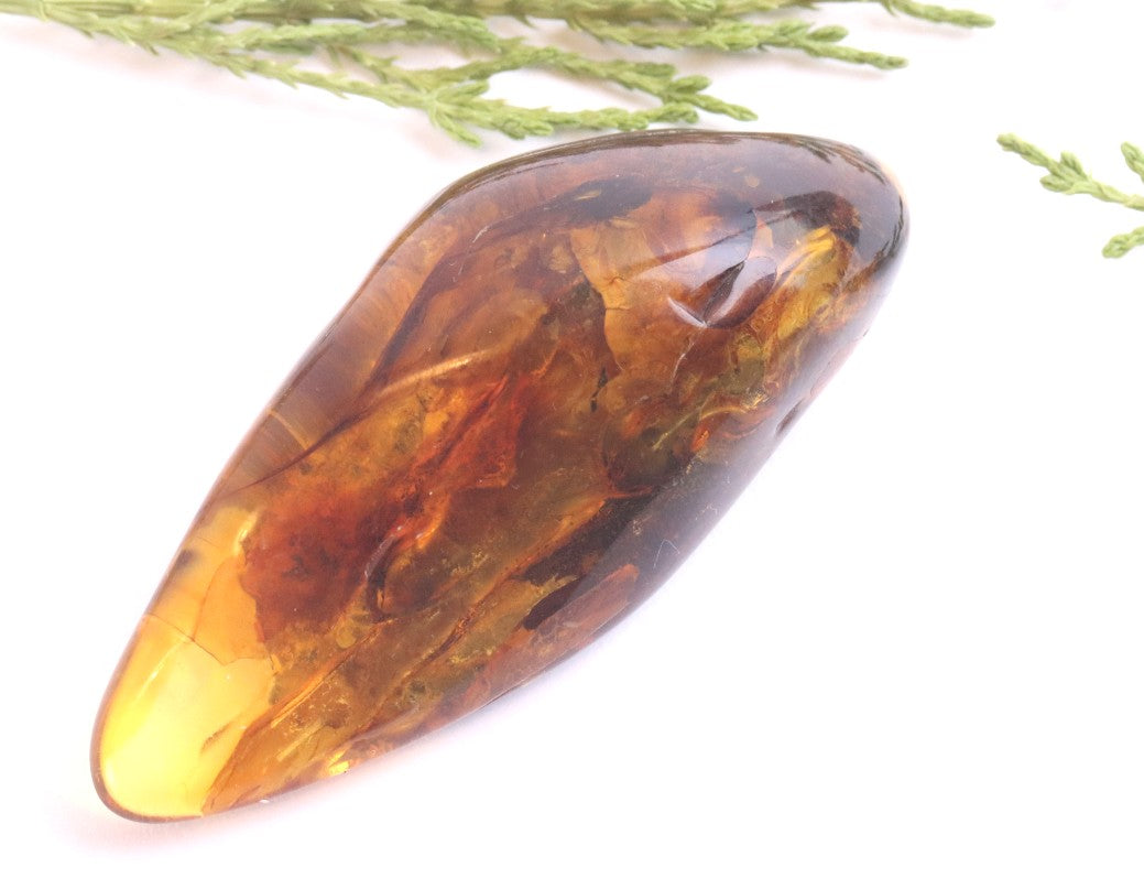 Baltic Amber Worry Stone | Natural Soothing Gem