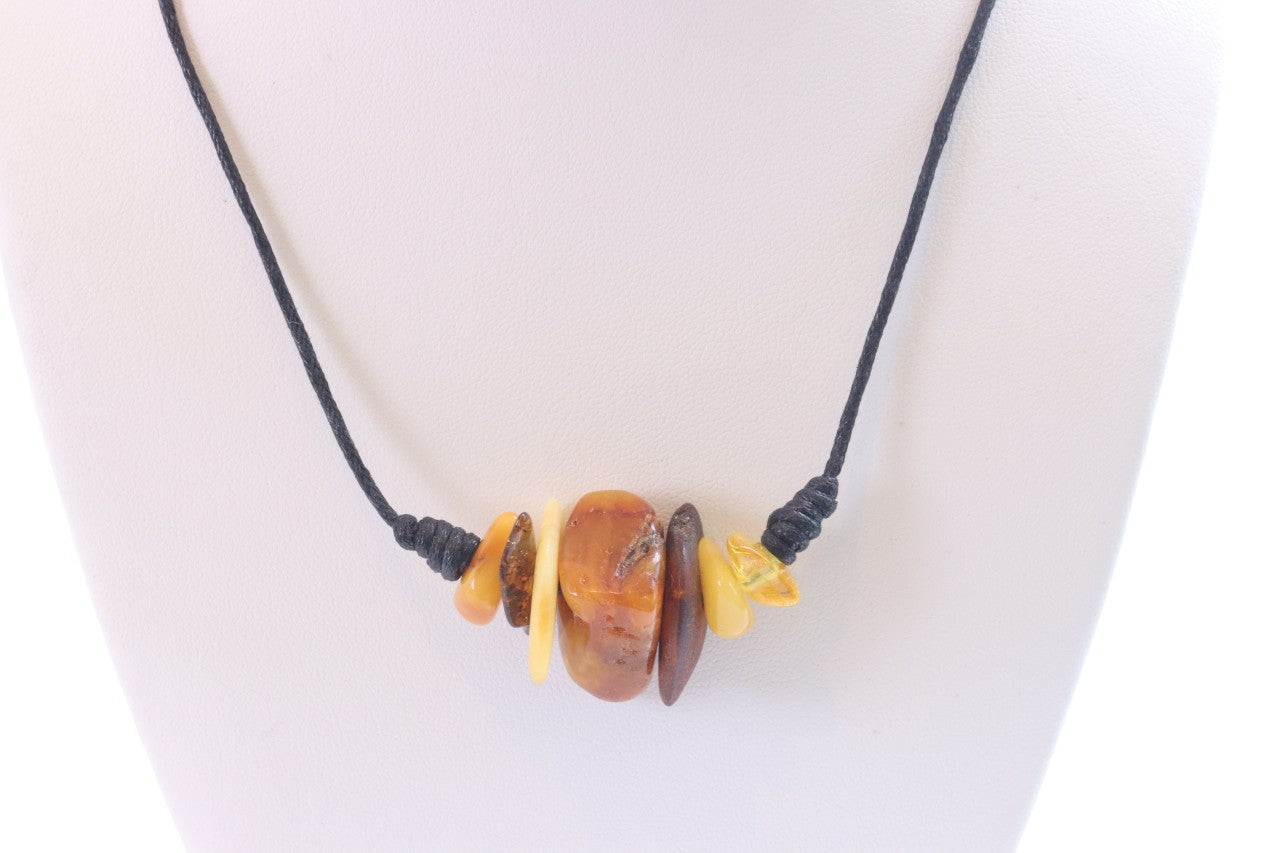 Handmade Baltic Amber Amulet Necklace