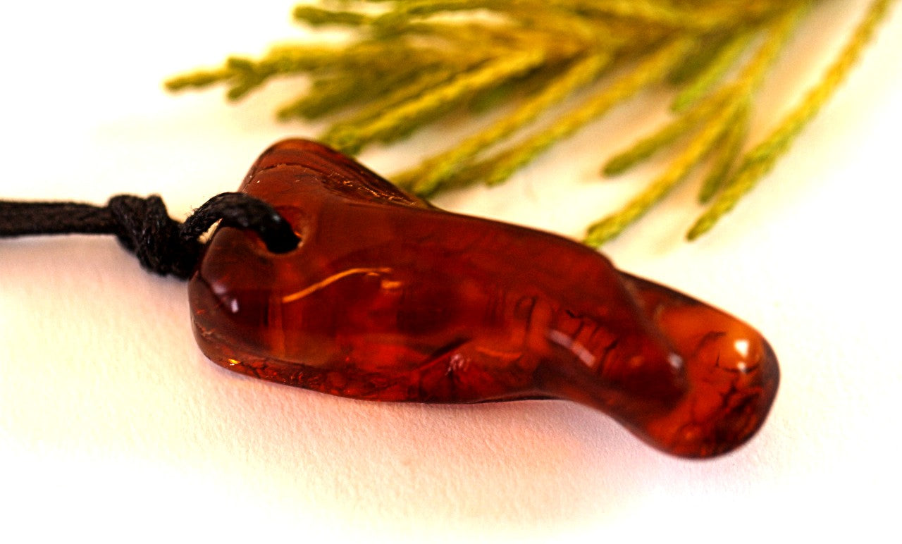 Handmade Natural  Baltic Amber Amulet