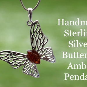 Silver Butterfly Pendant