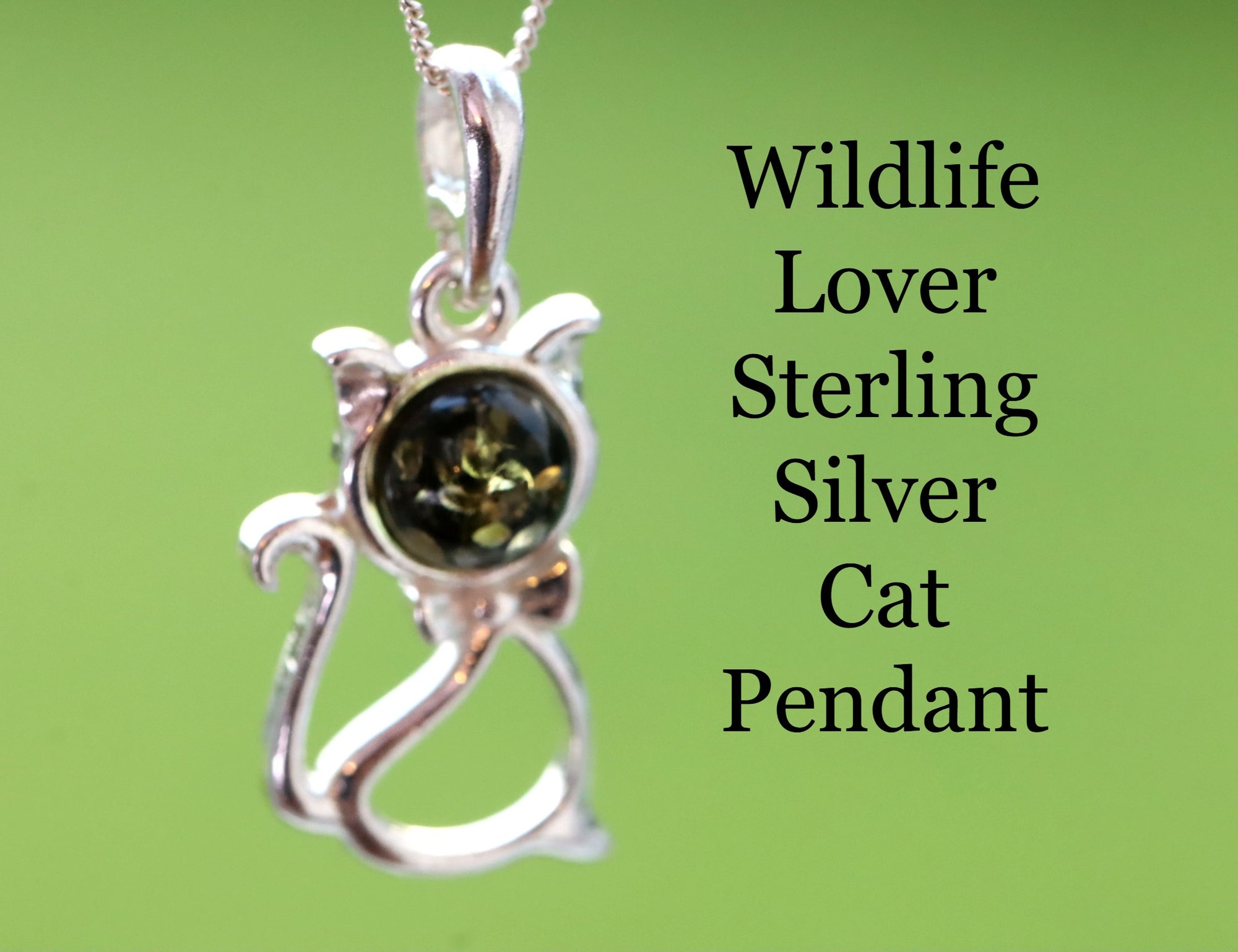 Silver Cat Pendant