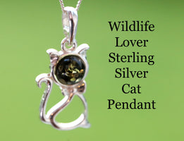 Silver Cat Pendant