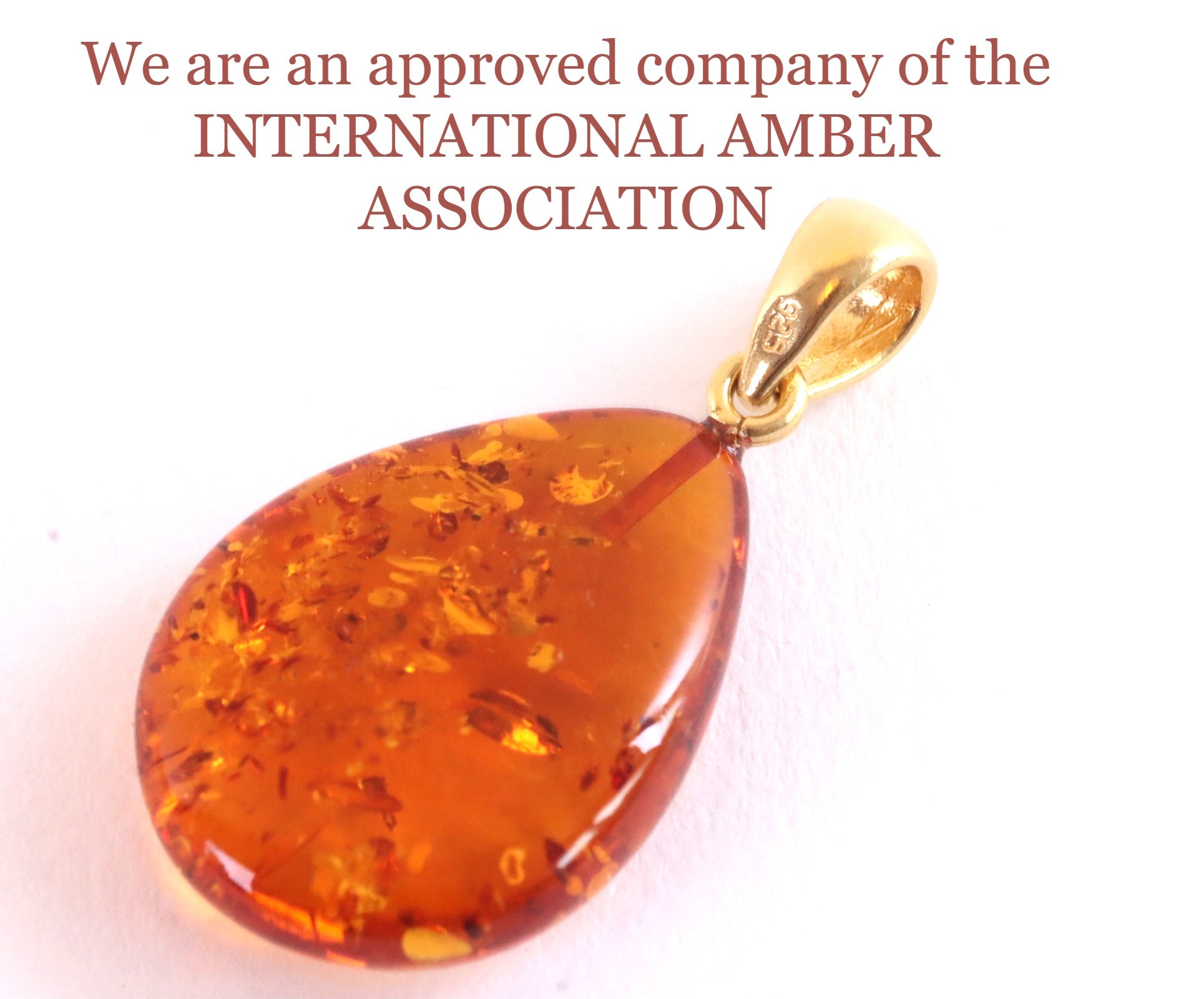 Best Seller Baltic Amber Pendant on 925 Gold Plated Silver