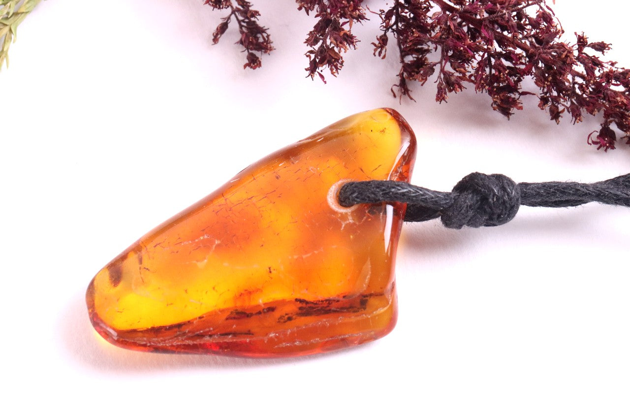 2 Insects in Baltic Amber Amulet