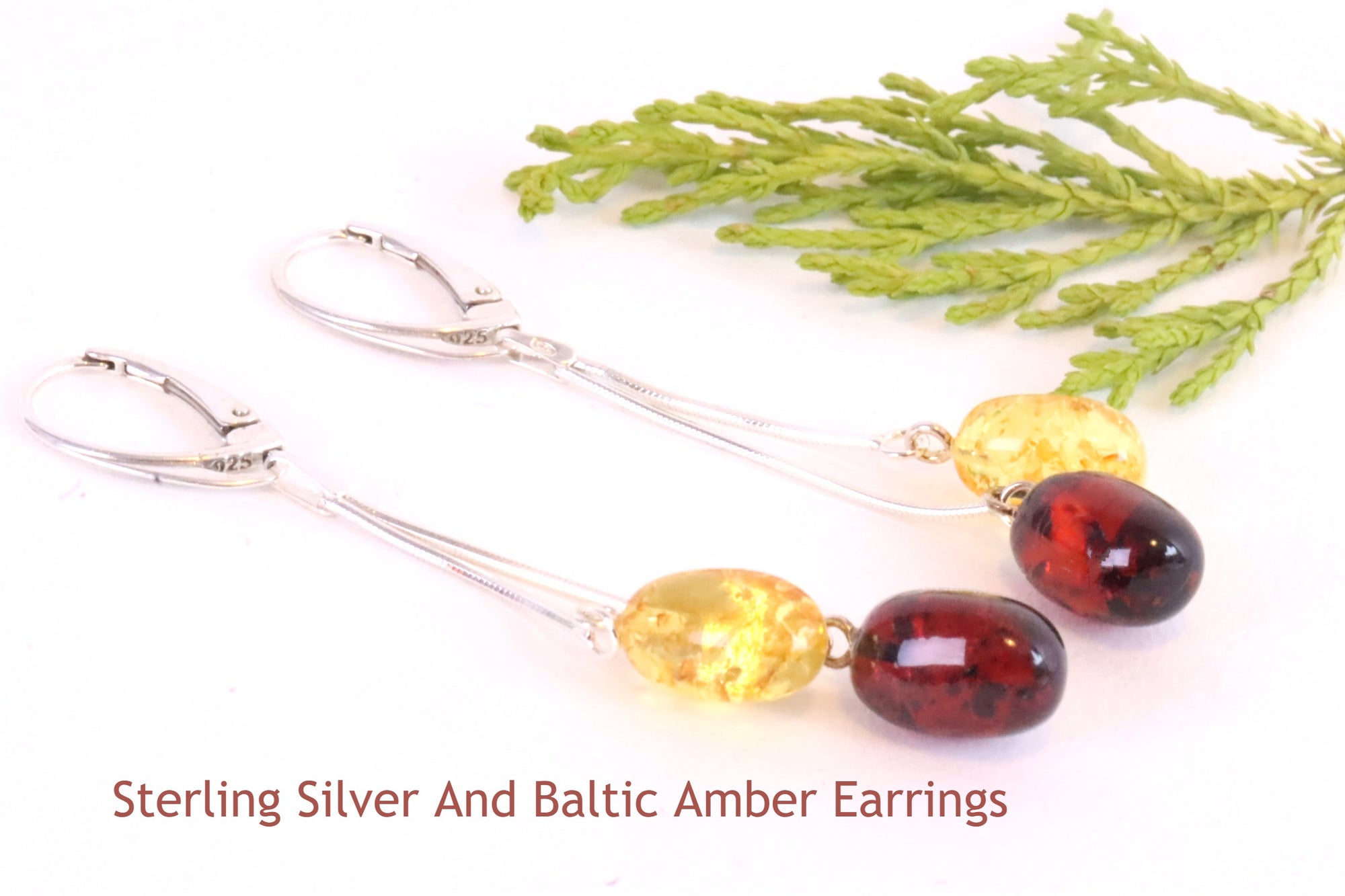 Dangle Amber Earrings