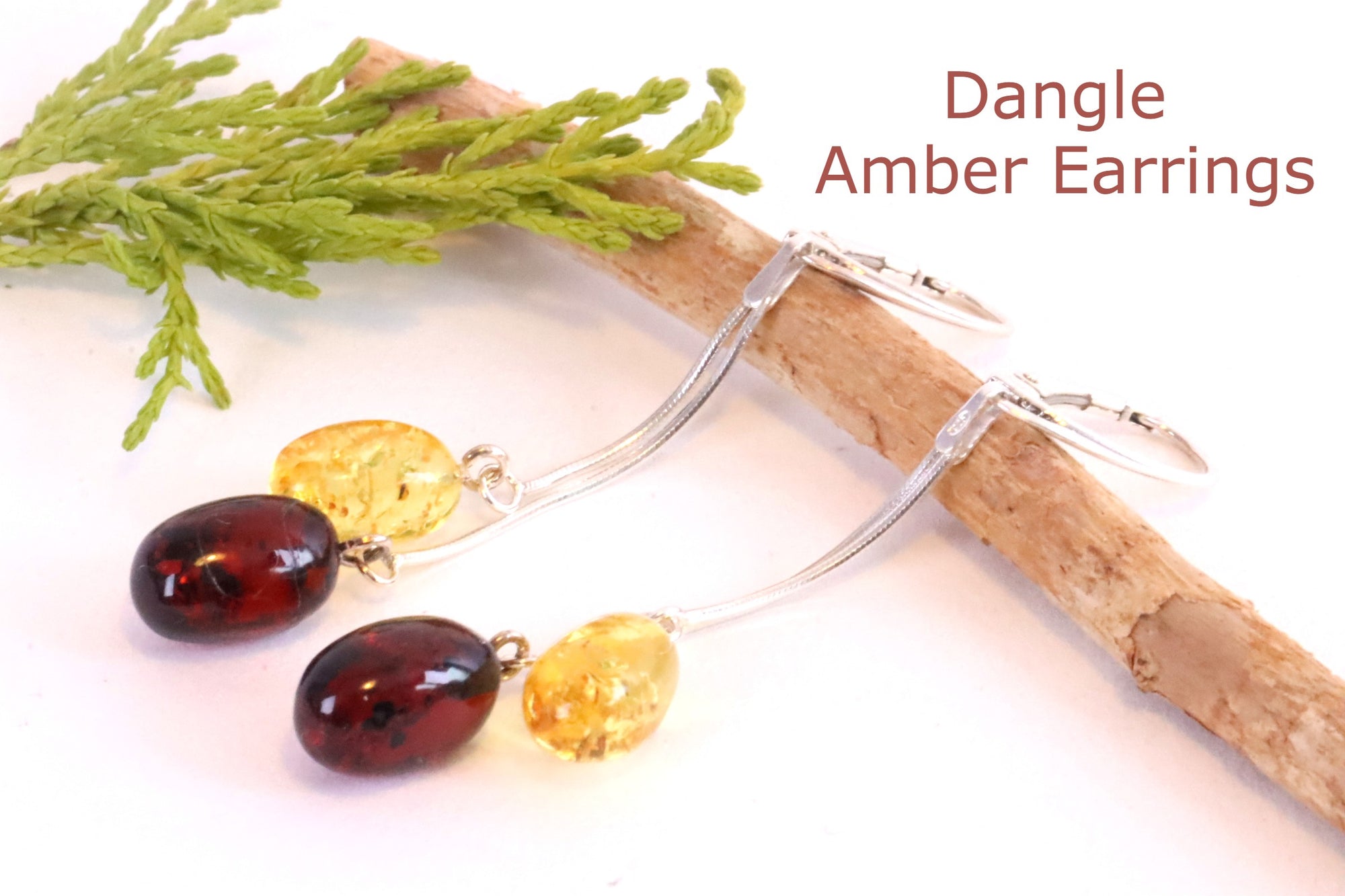 Dangle Amber Earrings