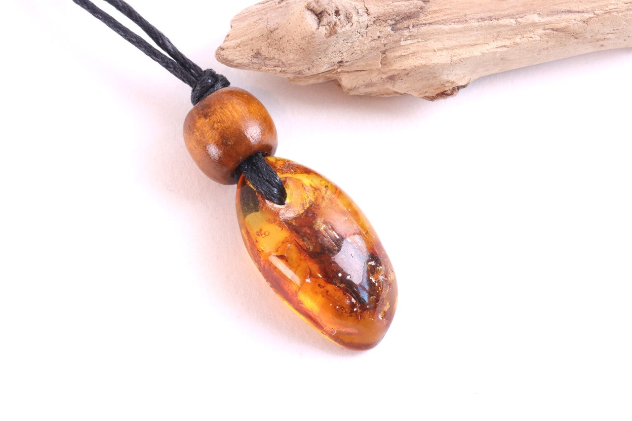 Natural Baltic Amber Amulet Necklace