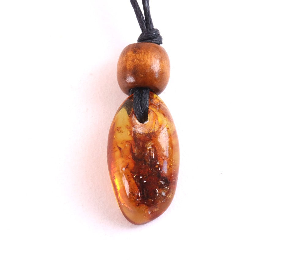 Natural Baltic Amber Amulet Necklace