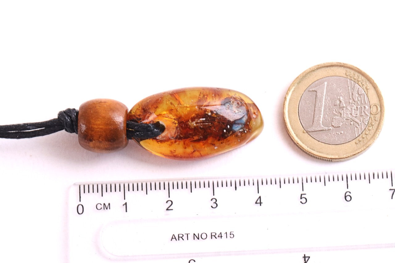Natural Baltic Amber Amulet Necklace