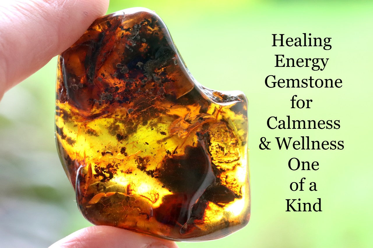 Healing Energy Natural Baltic Amber Gemstone