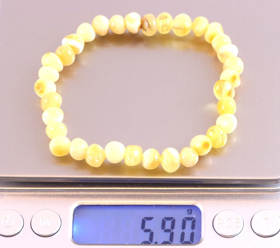 White Amber Bracelet