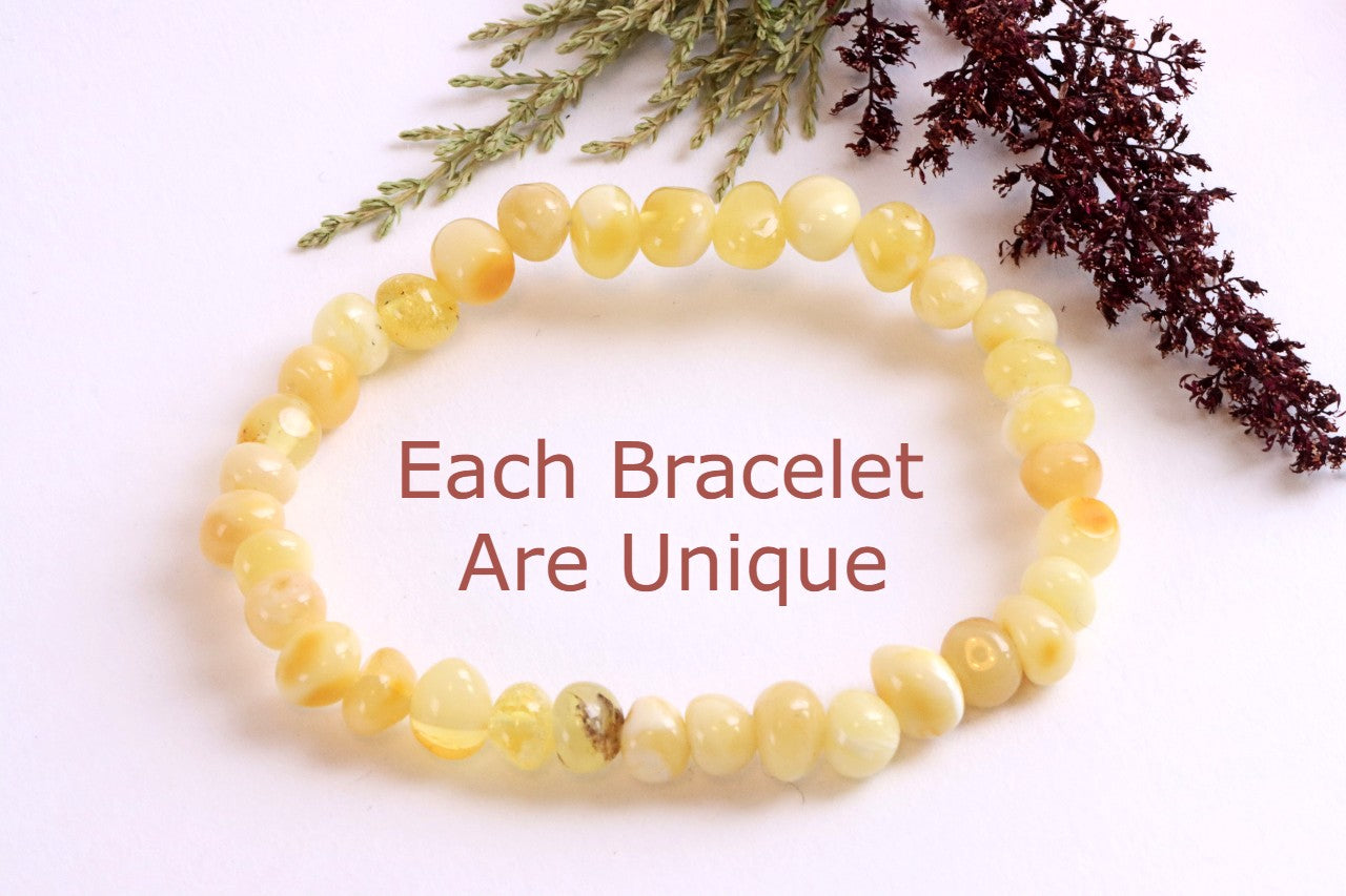 White Amber Bracelet