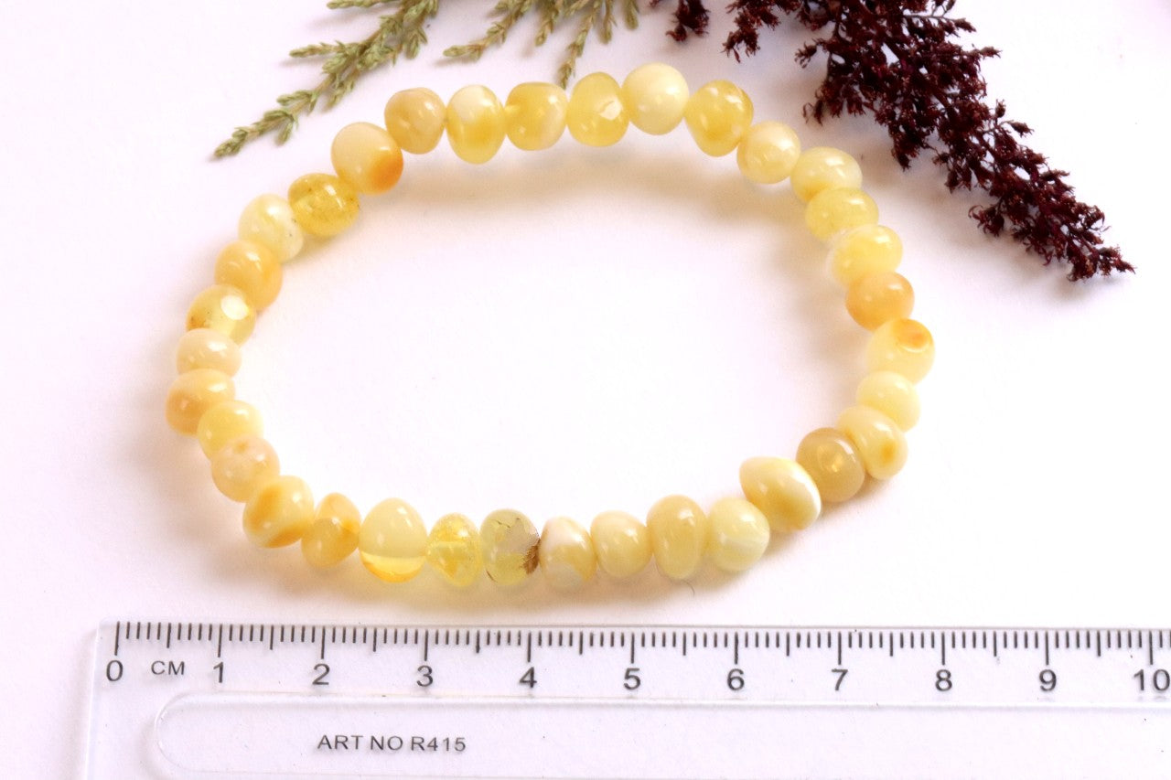 White Amber Bracelet