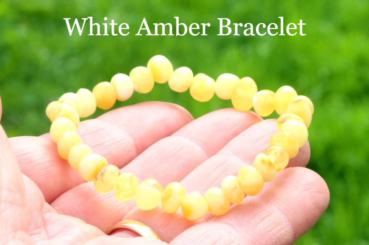 White Amber Bracelet