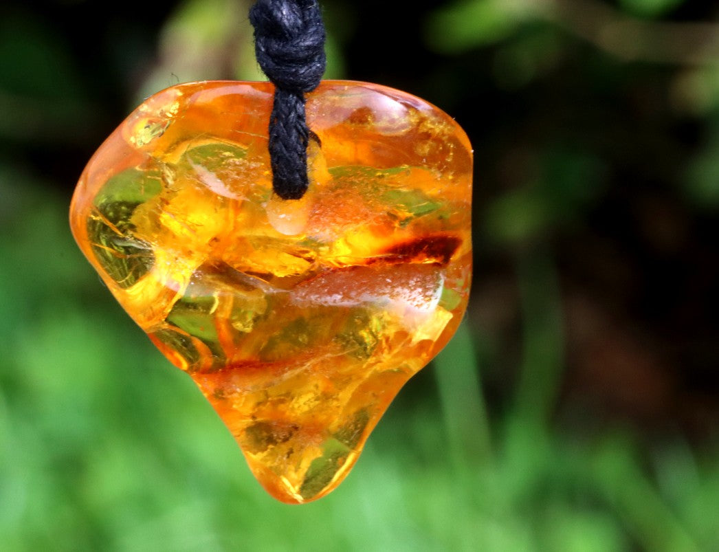 Special Offer – 2 Baltic Amber Amulets with Insect Inclusions
