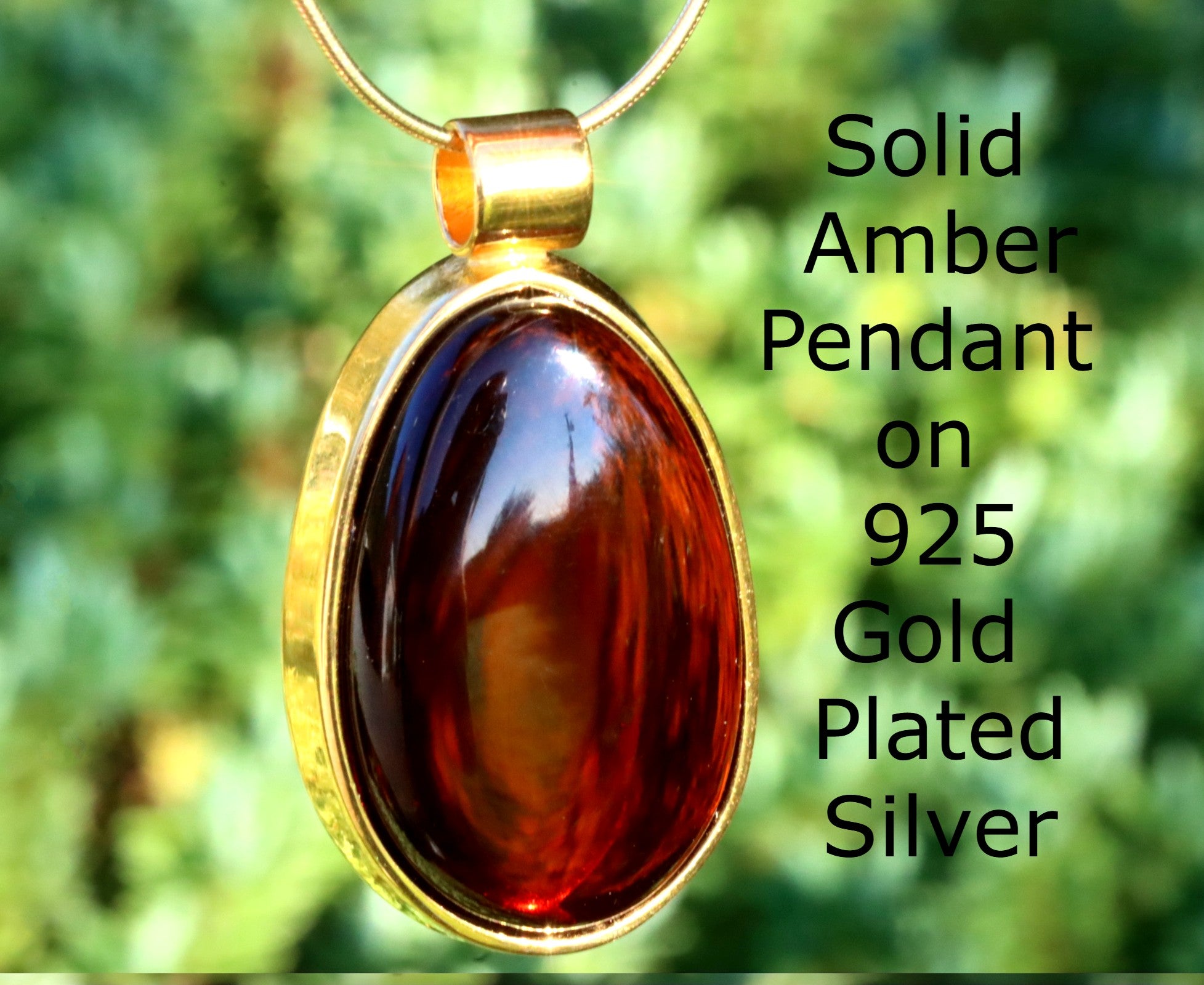 Red Amber Pendant