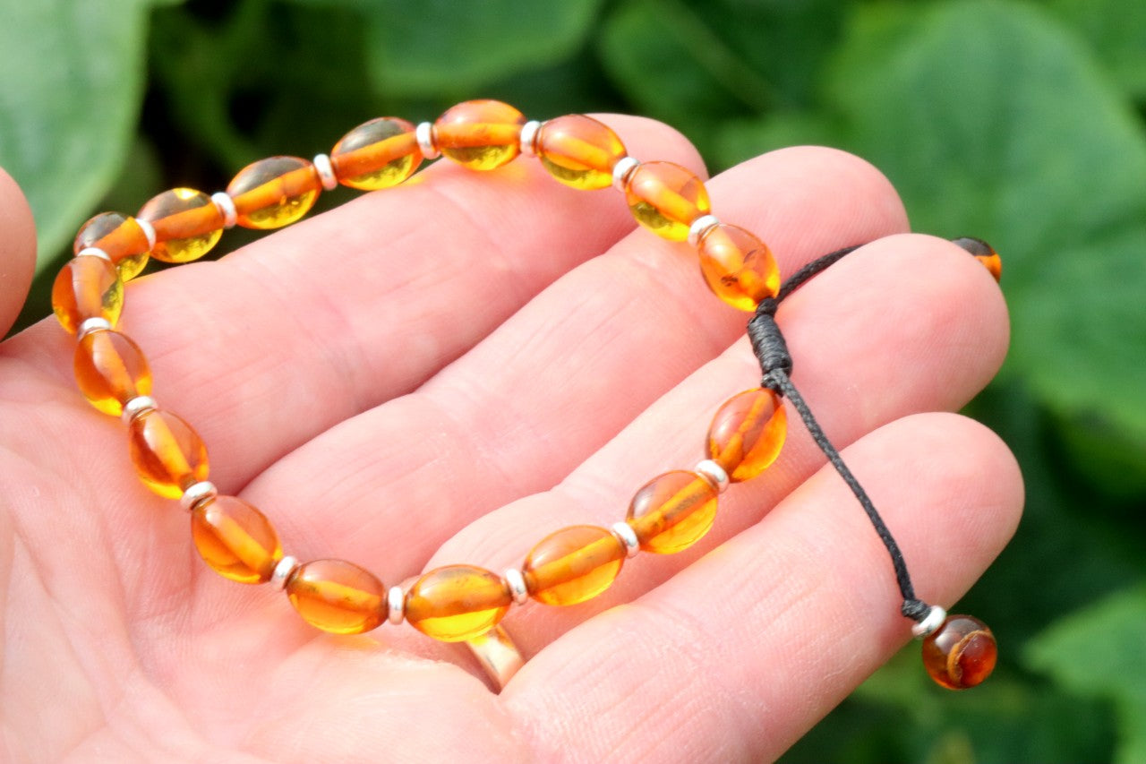 Sparkle Adjustable Amber Bracelet