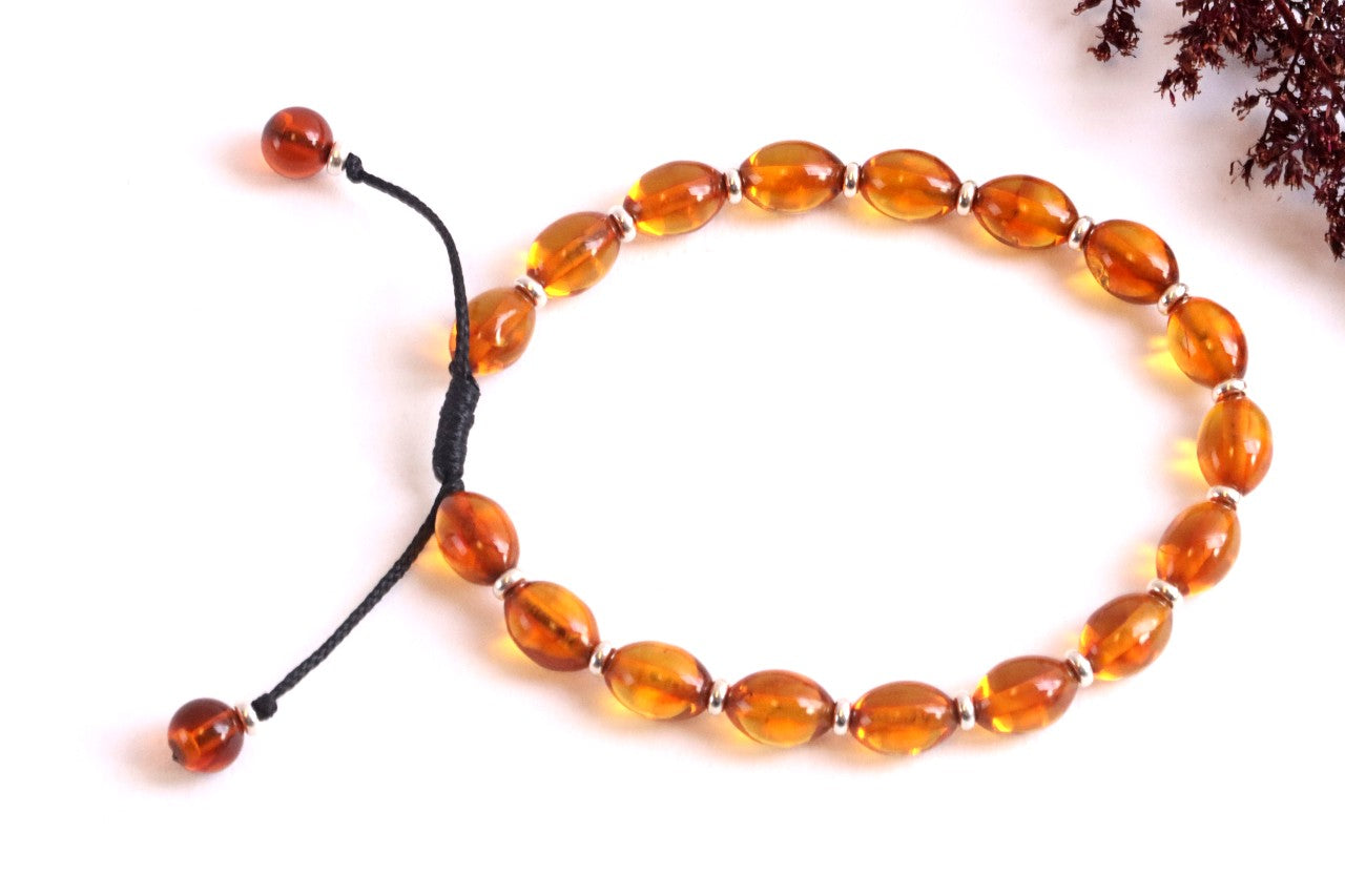 Sparkle Adjustable Amber Bracelet