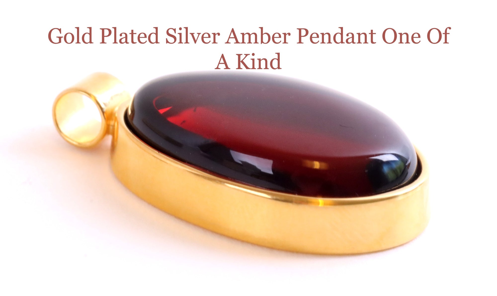 Red Amber Pendant