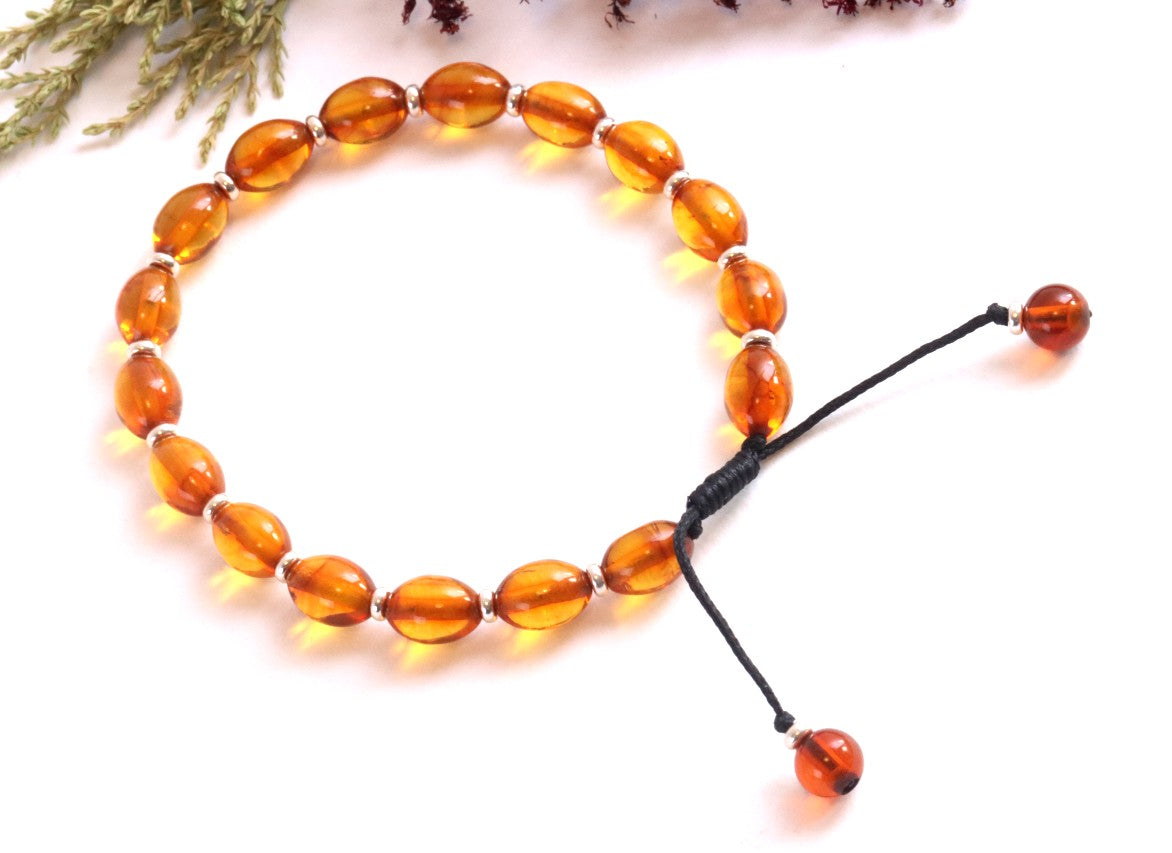 Sparkle Adjustable Amber Bracelet