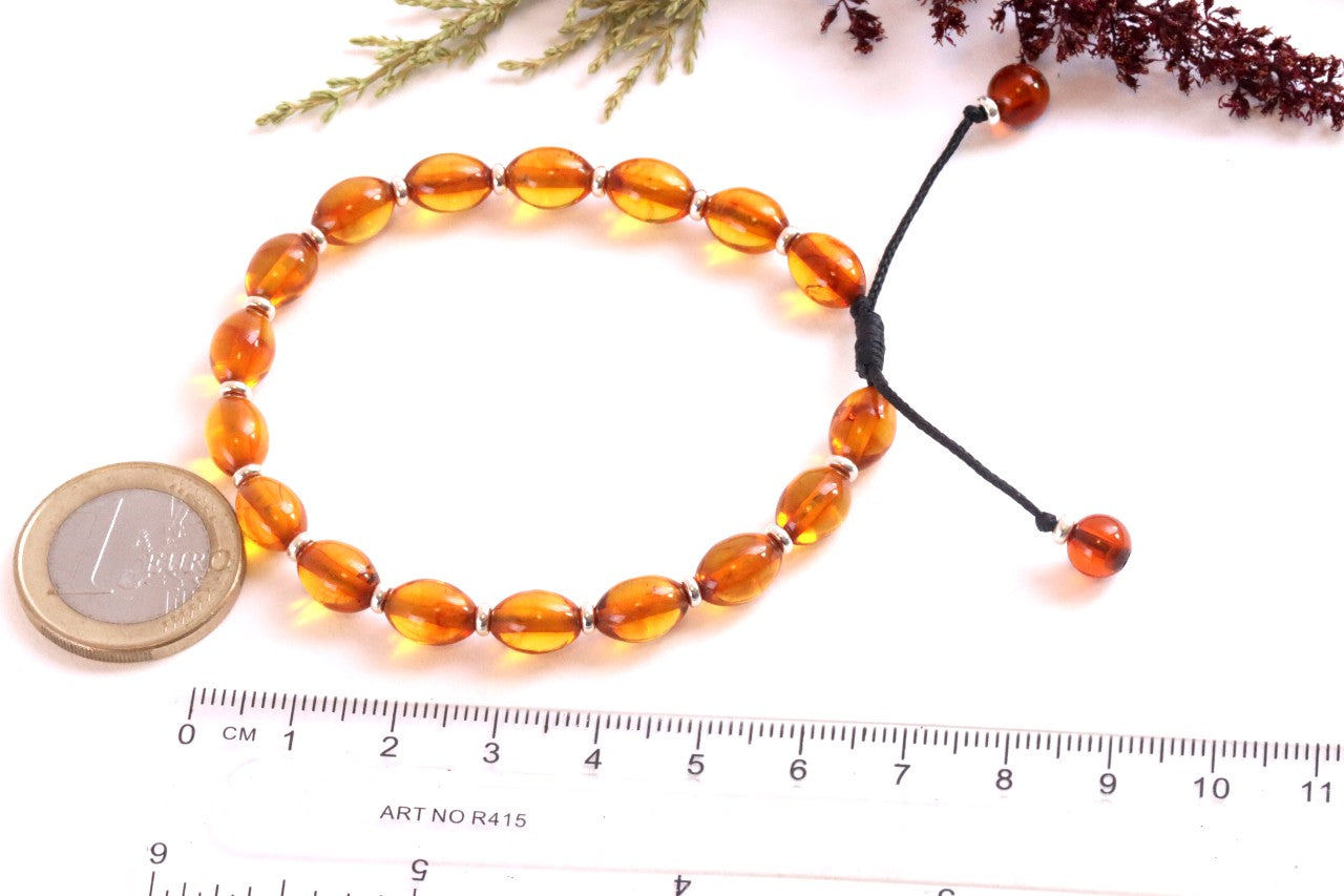 Sparkle Adjustable Amber Bracelet