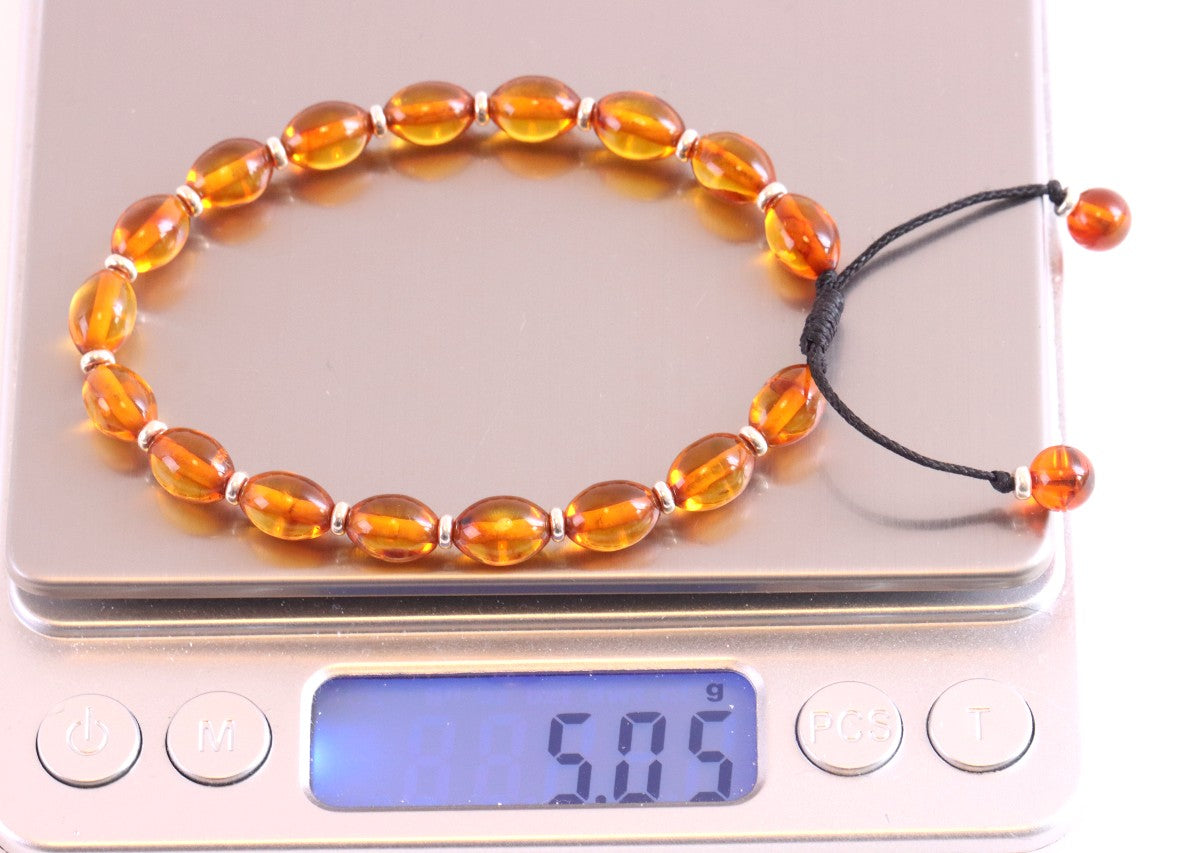 Sparkle Adjustable Amber Bracelet