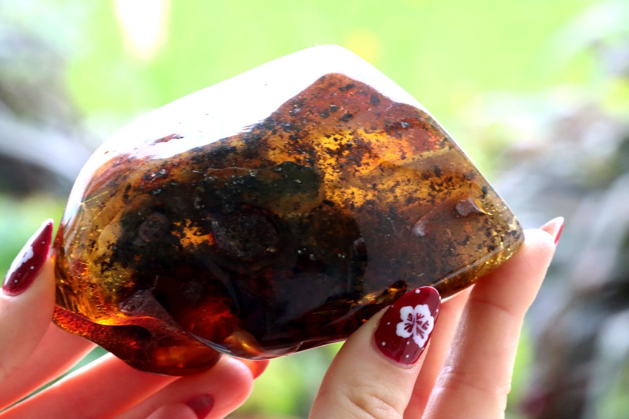 Large Amber Gemstone 159g