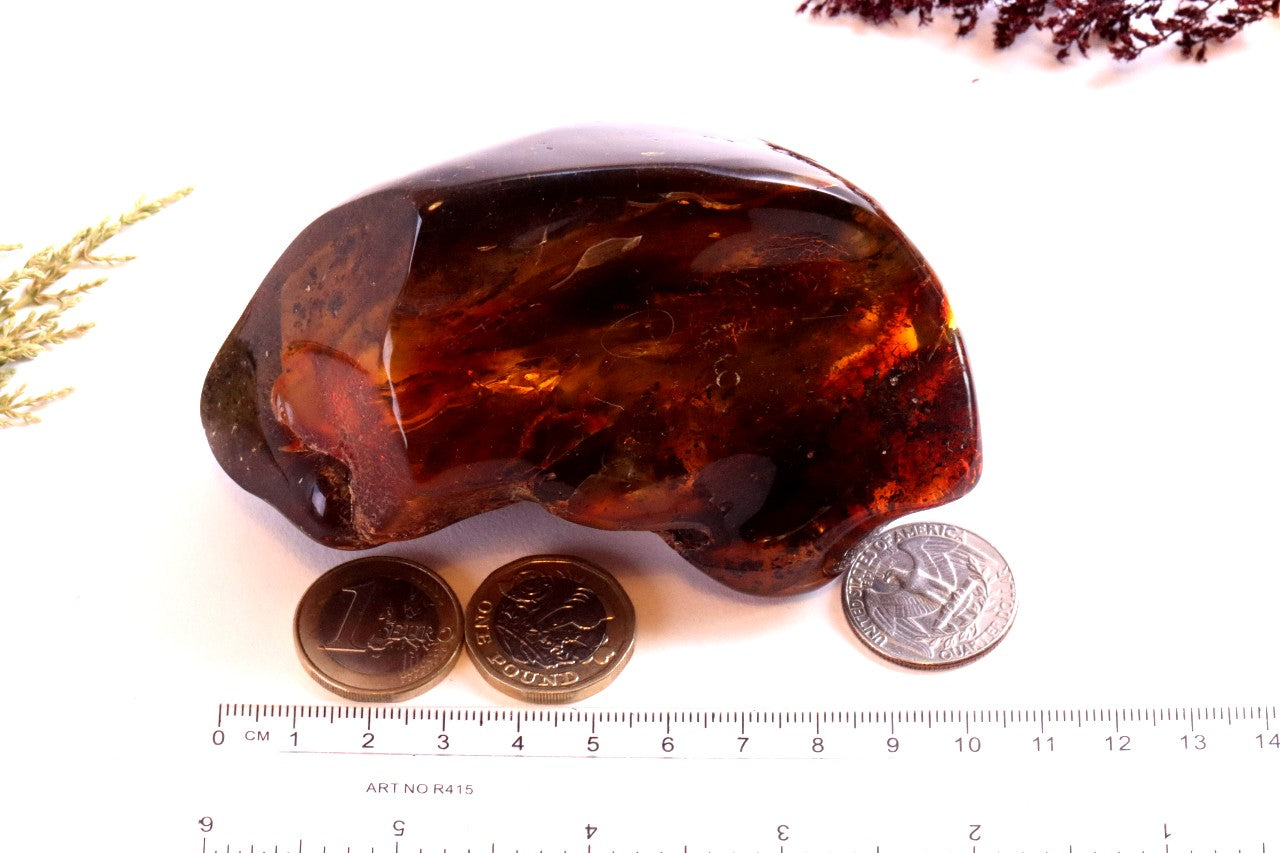 Large Amber Gemstone 159g