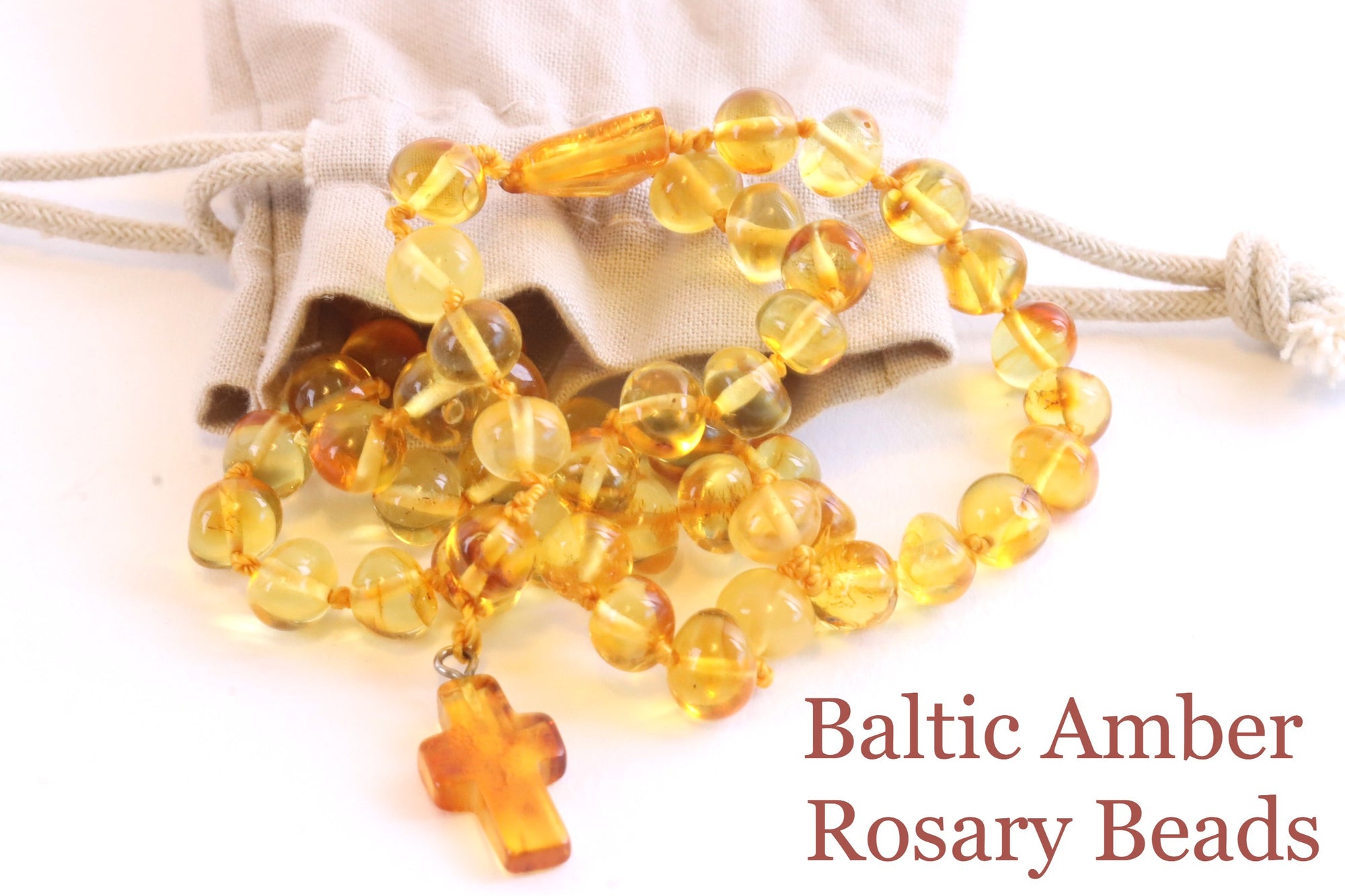 Natural Amber Rosary Beads