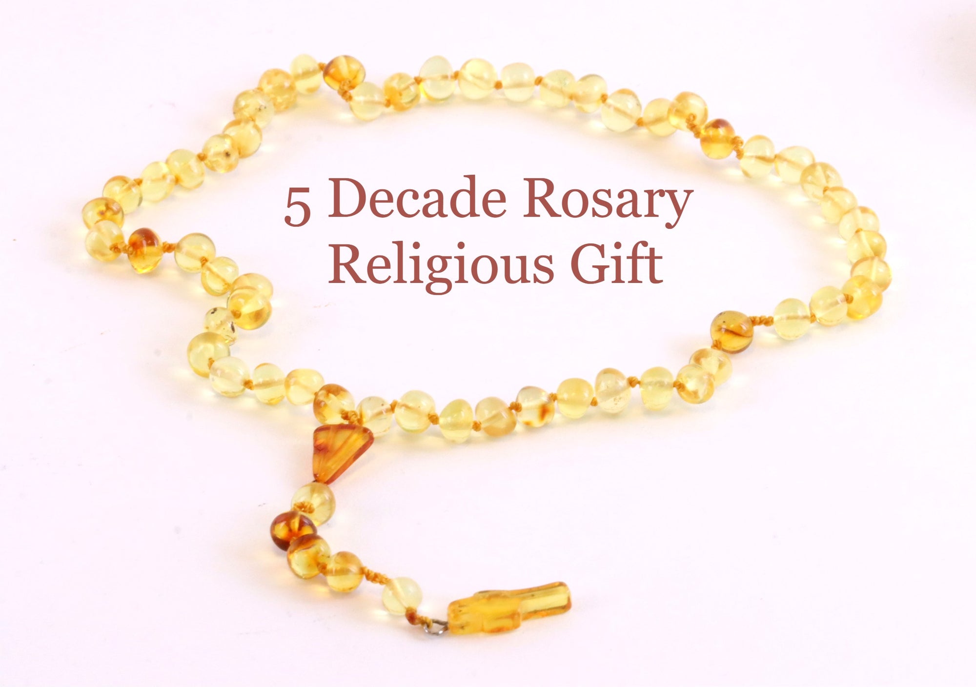 Natural Amber Rosary Beads