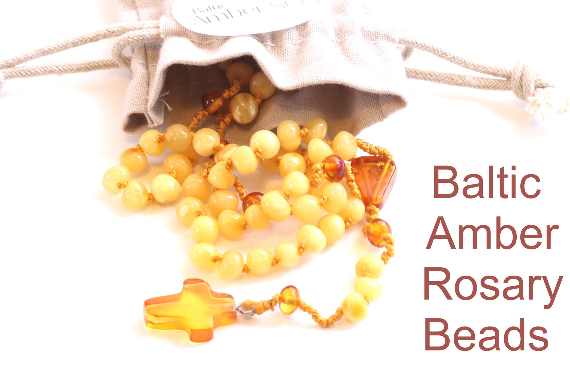 Natural Amber Rosary Beads