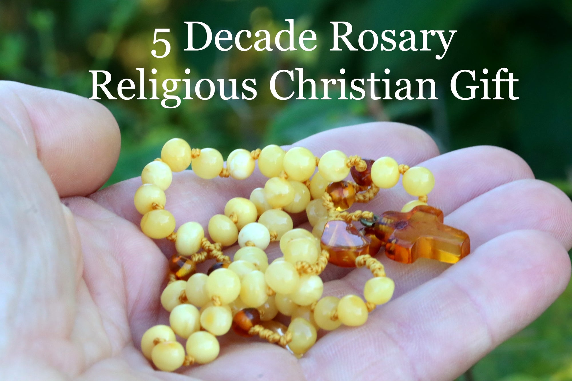 Handmade Rosary 5 Decade.