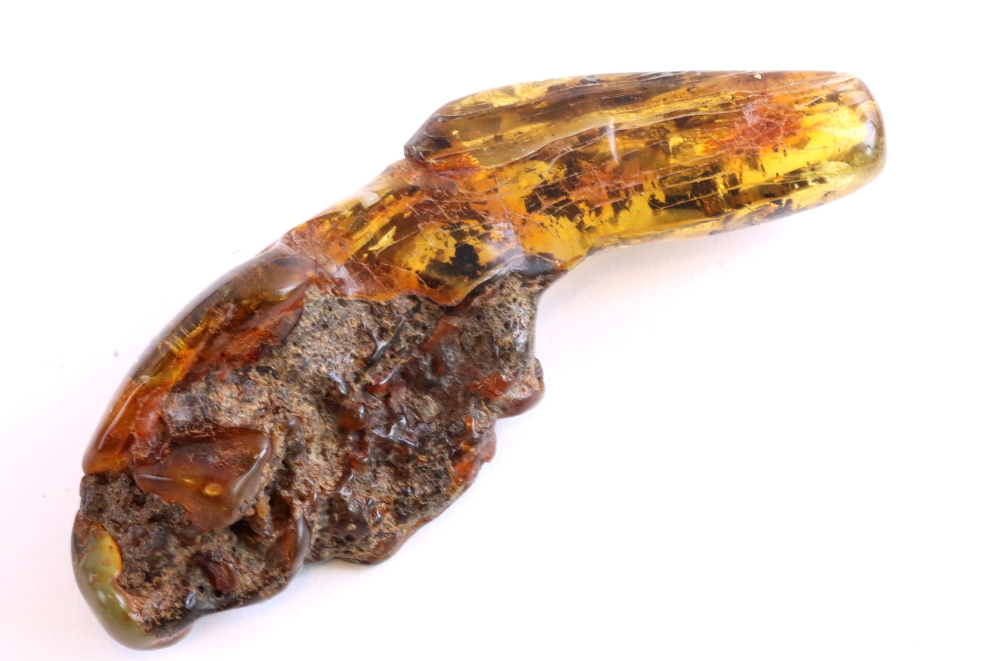 Fascinating Baltic Amber Gem With 2 Inclusions