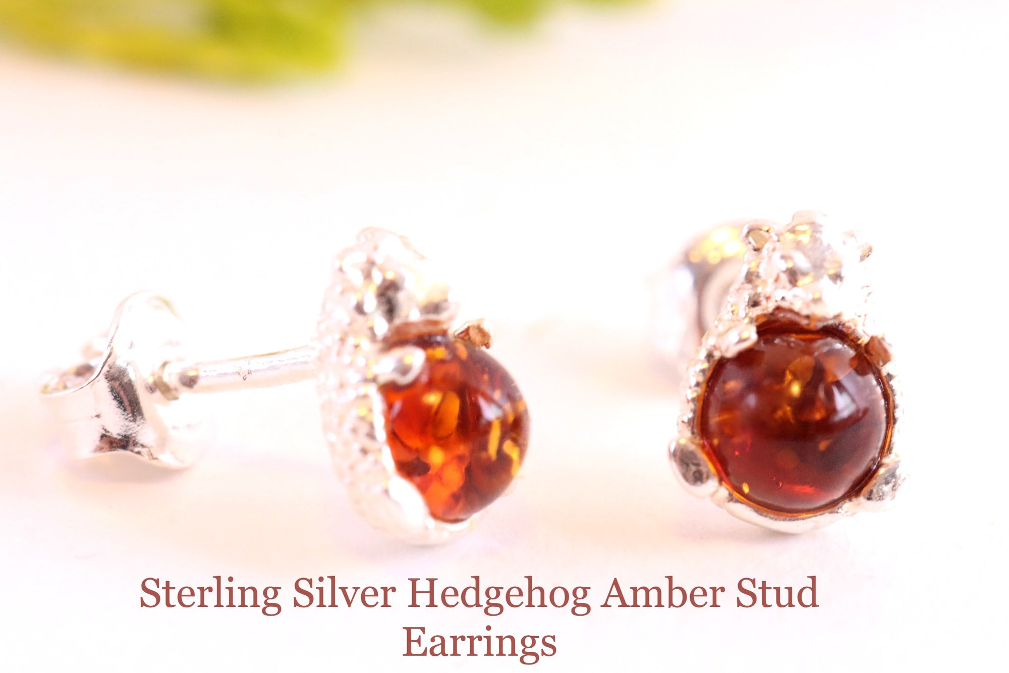 Sterling Silver Hedgehog Earrings