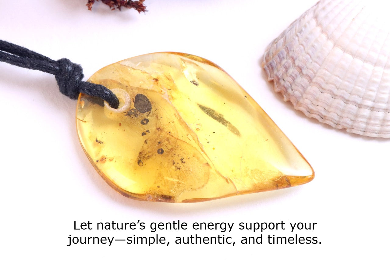 Natural Shape Baltic Amber Amulet