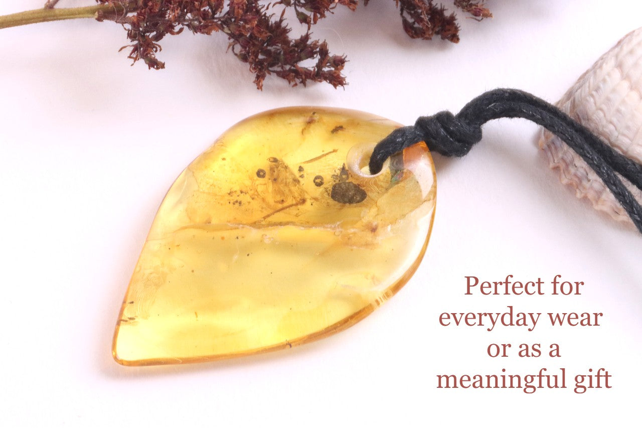 Natural Shape Baltic Amber Amulet
