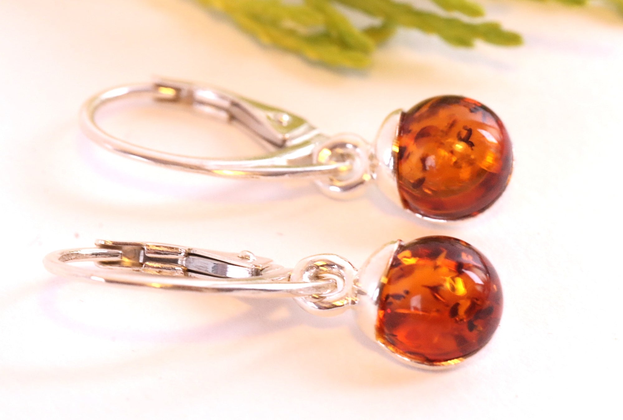 Baltic Amber Drop Earrings