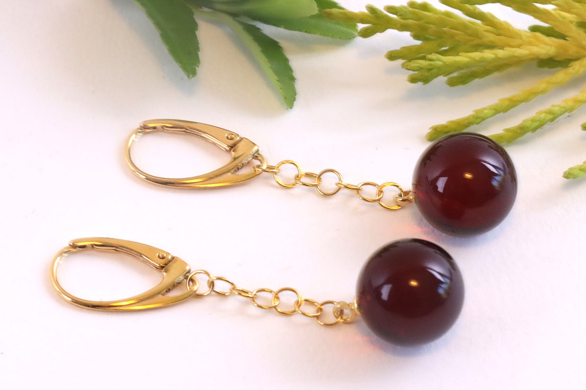 Swinging Amber Drops