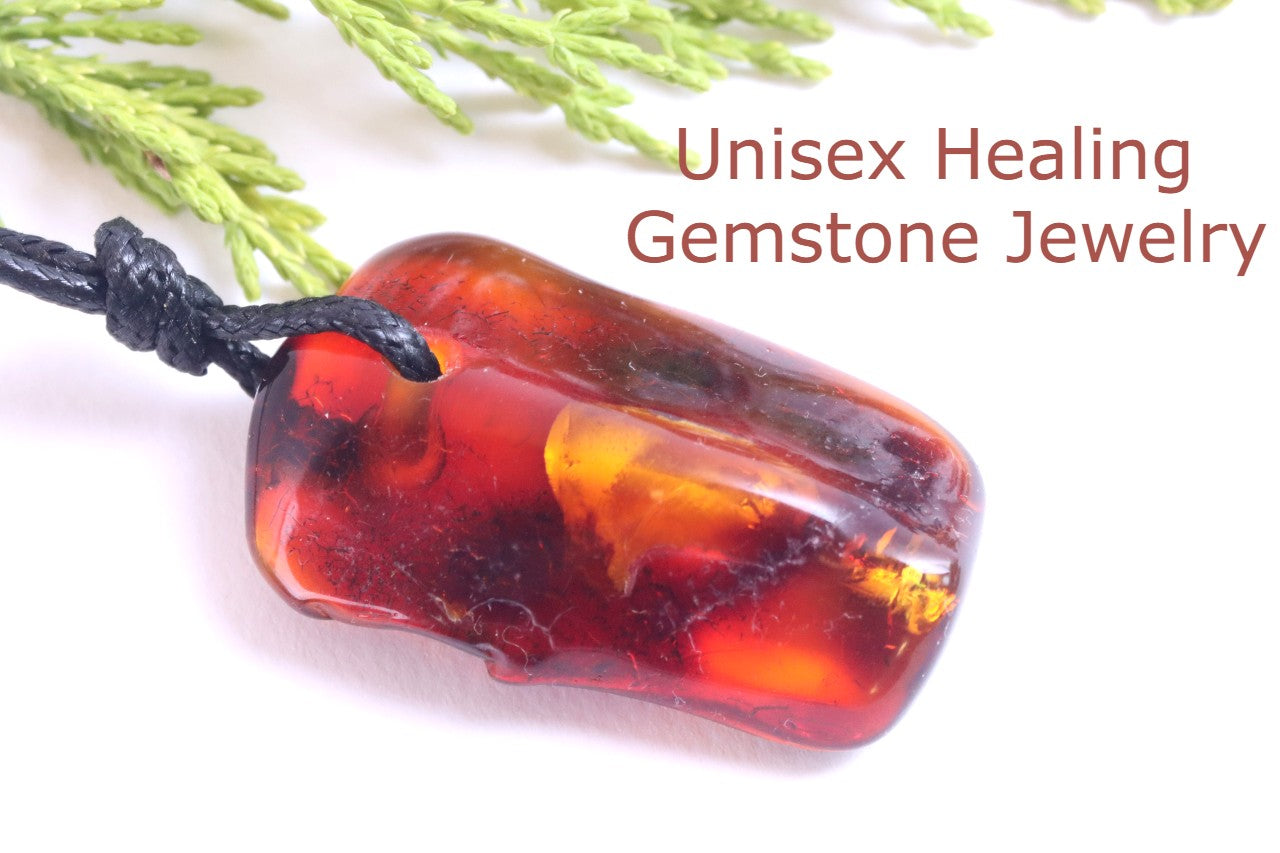 Natural Baltic Amber Amulet Pendant