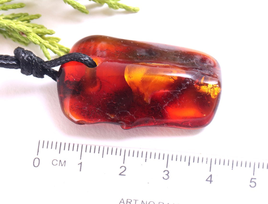 Natural Baltic Amber Amulet Pendant
