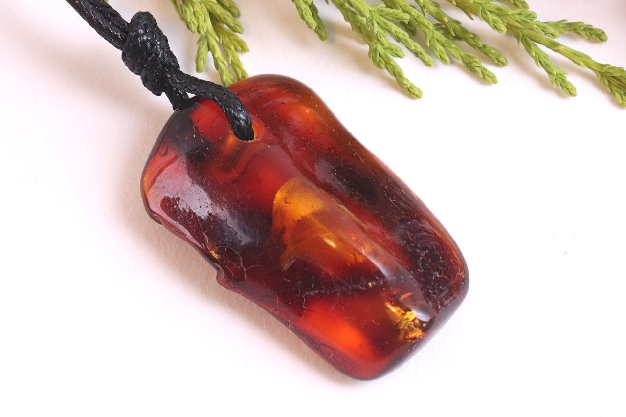 Natural Baltic Amber Amulet Pendant