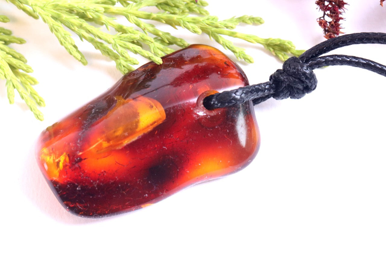 Natural Baltic Amber Amulet Pendant