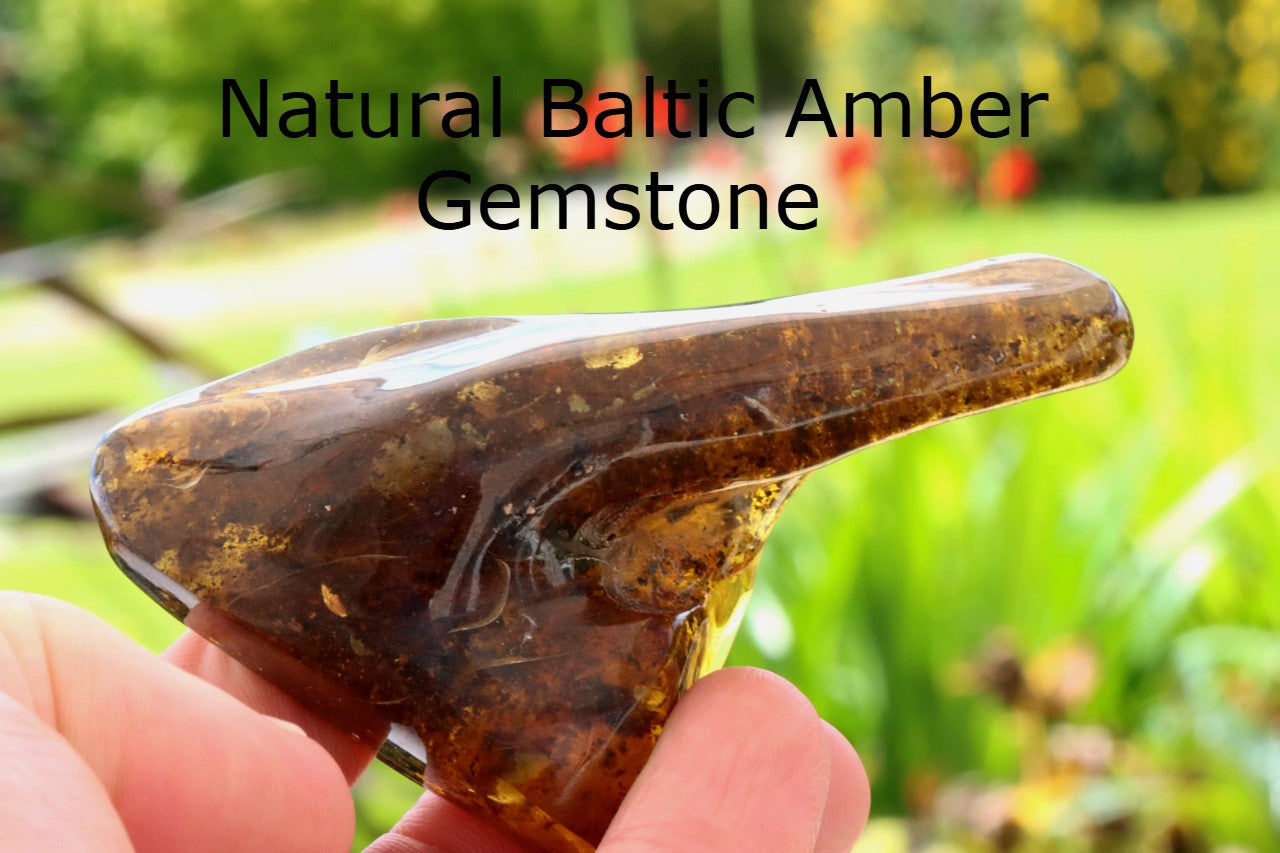 Large Natural Baltic Amber Gemstone (53g).