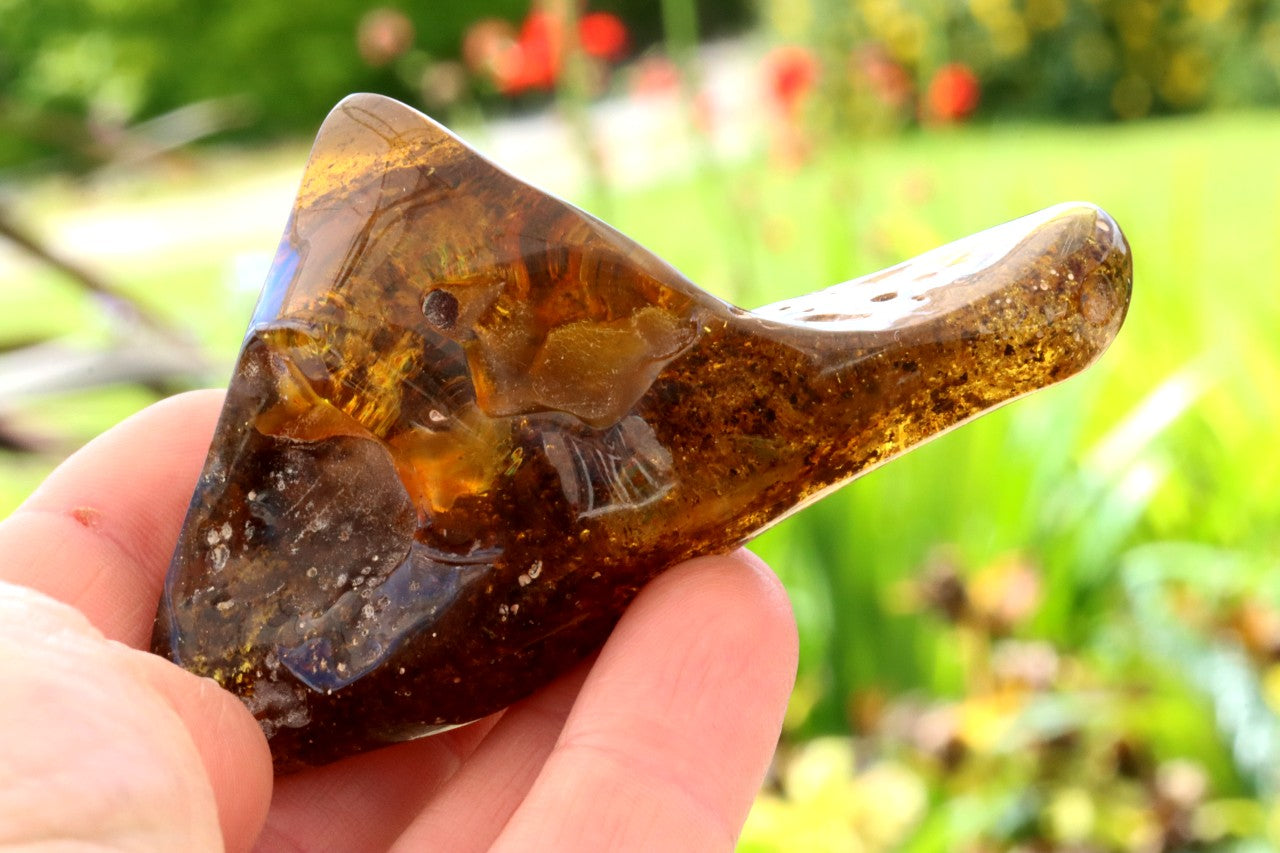 Large Natural Baltic Amber Gemstone (53g).