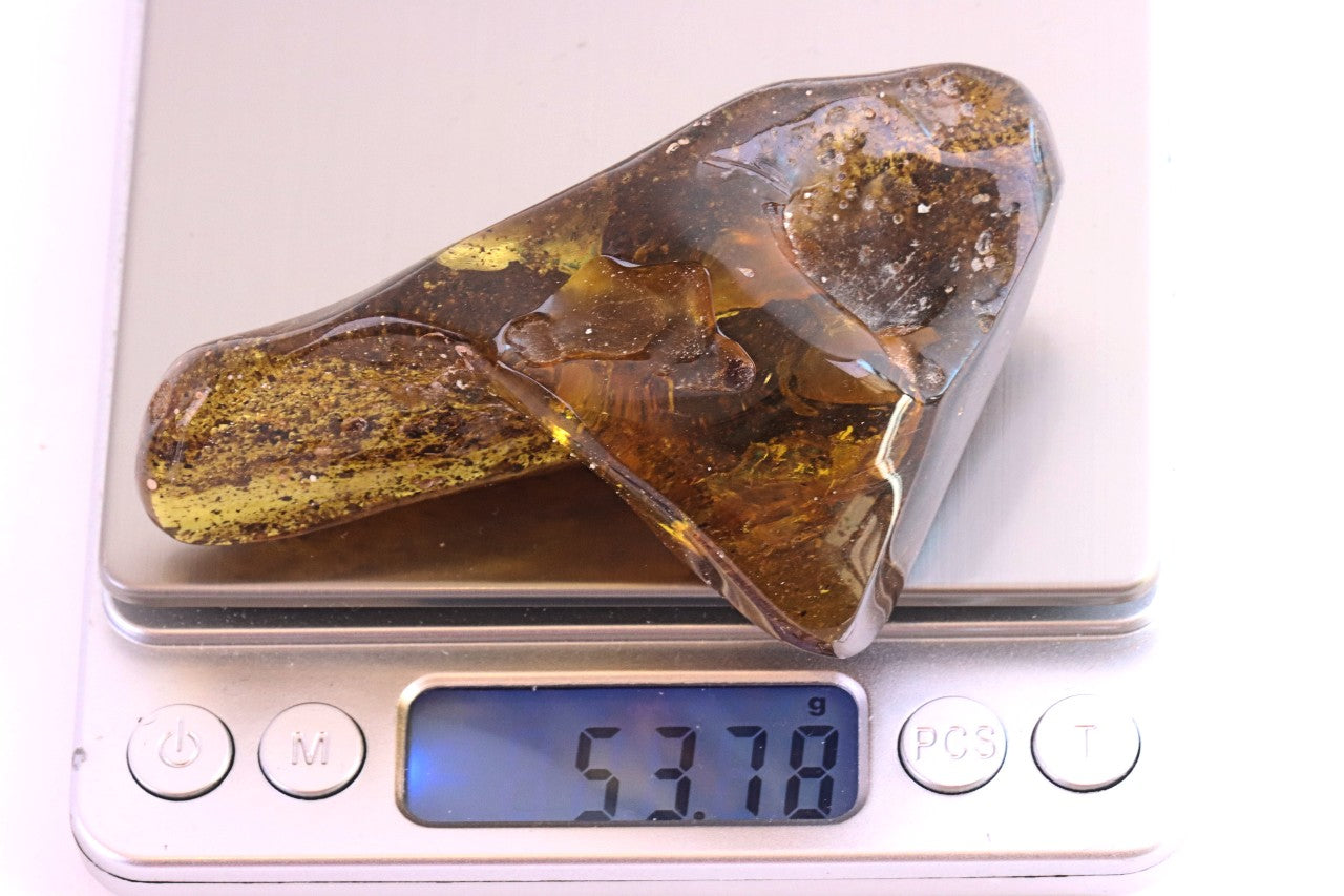 Large Natural Baltic Amber Gemstone (53g).